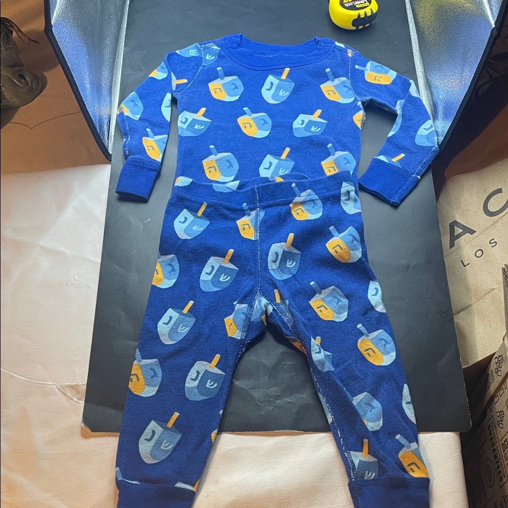 Hanna Andersson Blue and Yellow Popsicle Kids Footie